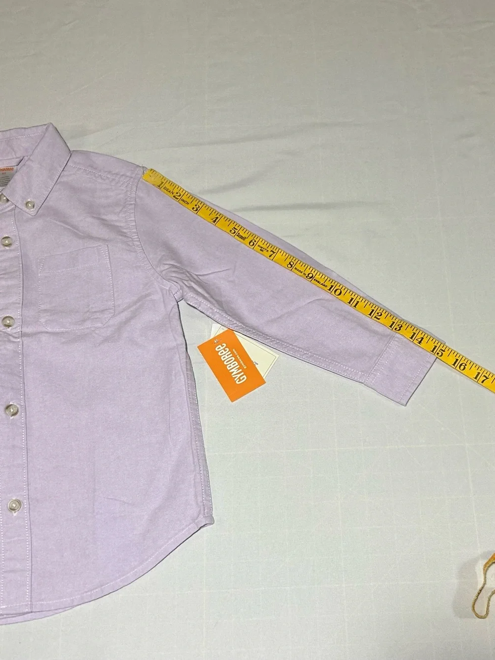 Gymboree Boys Size 5T Lavender Oxford Cotton Button Up NWT Classic